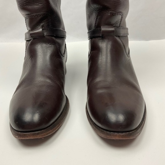 Frye Womens Lindsey Plate Tall Riding Boots Brown 6.5 - Picture 5 of 15